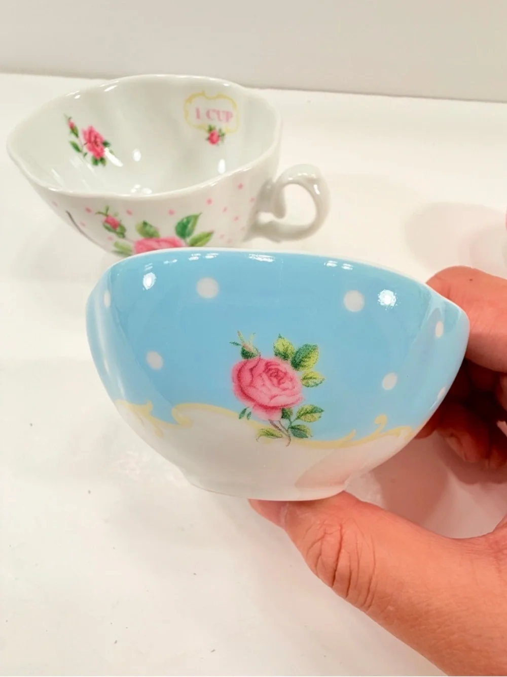 Royal Albert‎ New Country Roses Porcelain Baking Bliss Measuring Cups Set Of 3